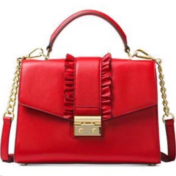 Michael Kors Red Crossbody - Picture 1 of 6